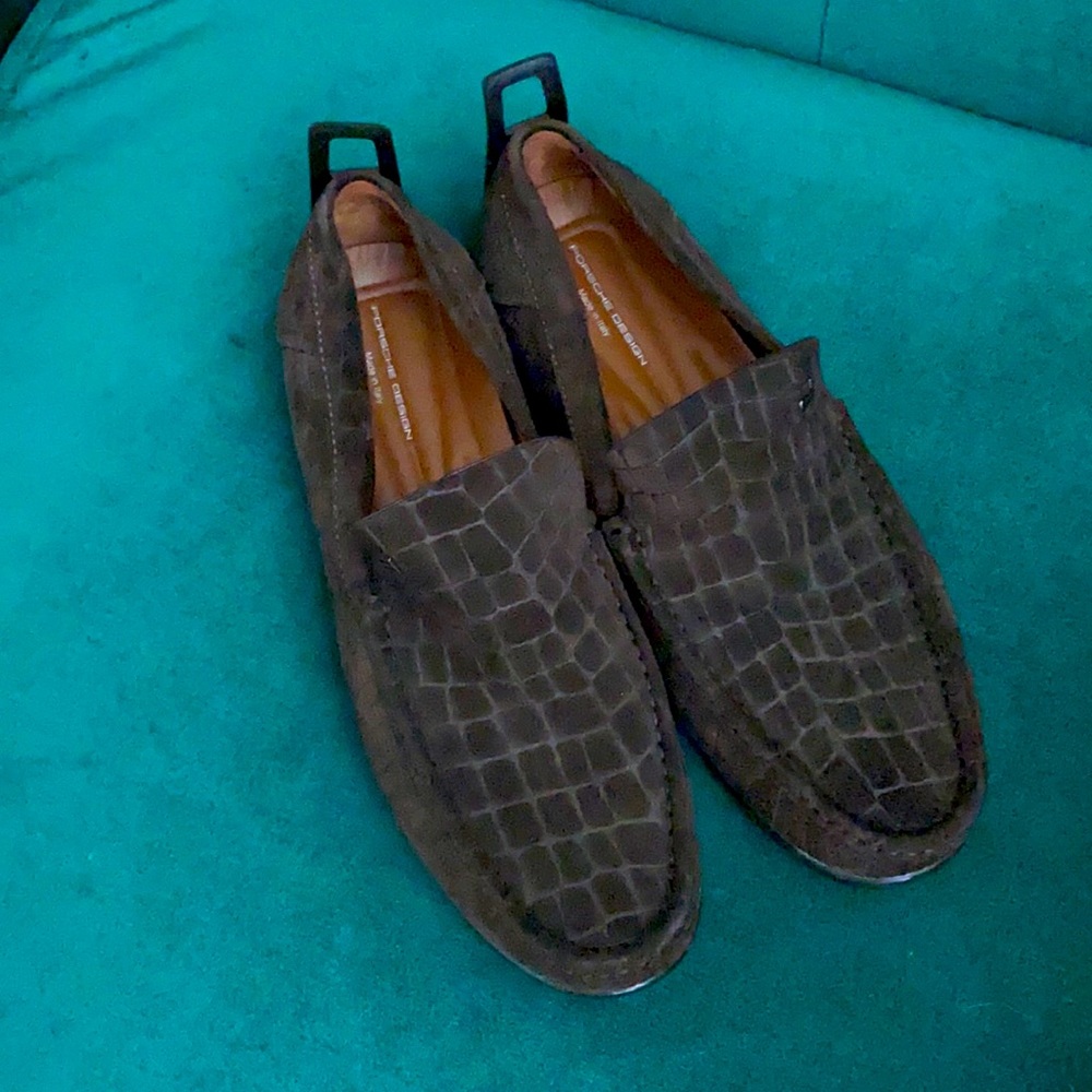 Men’s Porsche Design Brown Slip Ons